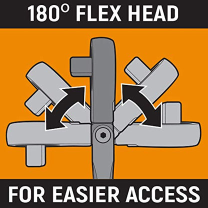 GEARWRENCH 3 Pc. 1/4", 3/8" & 1/2" Drive 90 Tooth Locking Flex Head Teardrop Ratchet Set - 81276T - style: 90 Tooth Locking Flex Head
