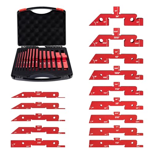 14Pcs Setup Blocks for Woodworking, Router & Table Saw Set up Bars