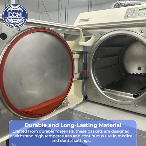 Midmark Compatible Door & Dam Gasket Kit - 12.750" OD for M11 & M11D Ultraclave Models (2001-2022) - Medical-Grade Silicone Rubber Easy Sterilizer Maintenance