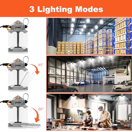 70w LED Temporary Work Light,10500Lm 5000K Super Bright Construction Lights 4 Adjustable Light Panels,Led Work Light IP67 Dust Waterproof with Hook Portable Linkable for Job Site Garage Lighting - size: 70 W