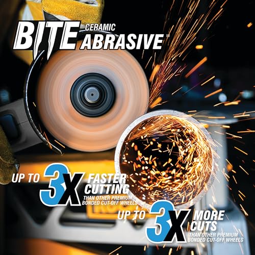 Spyder 4.5-inch Ceramic Abrasive Cut Off Wheel, ⅞-inch Arbor Type 1 Disk for Angle Grinders, 0.045” Thickness, Cuts Mild and Stainless Steel, Cast Iron, and More - size: 4.5-Inch, 7/8-Inch Arbor, style: T1