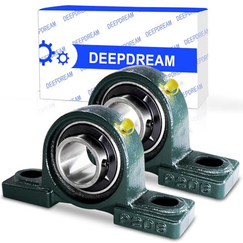 2 Pcs UCP206-19 Pillow Block Mounted Ball Bearing with 1-3/16"(1.1875inch) Self Alignment - size: UCP206-19-2pcs