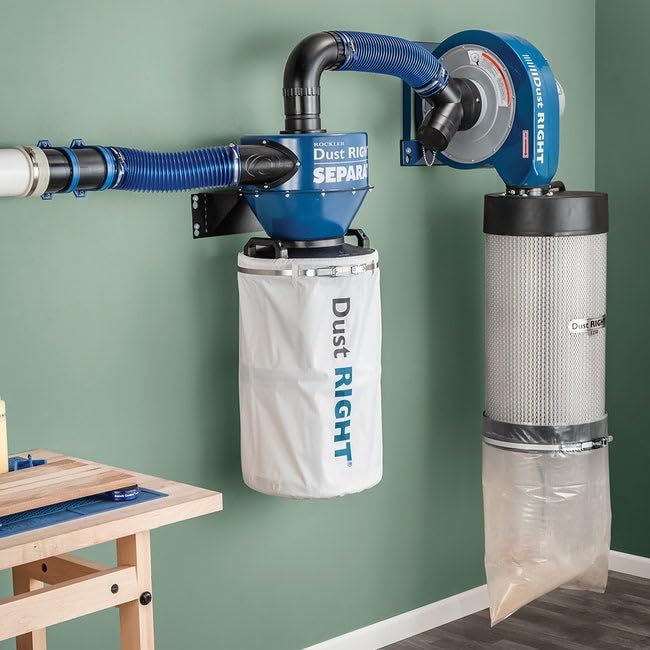 Rockler 4" Wall-Mount Cyclone Dust Separator