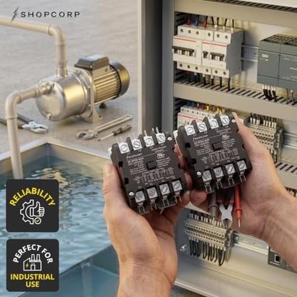 4 Pole 40 Amp AC Contactor, 24V Coil, UL Recognized, HVAC - style: 4 Pole 24V