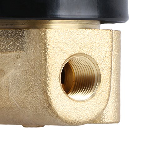 U.S. Solid 1/8" Brass Electric Solenoid Valve 12V DC Normally Closed NBR - size: 1/8" NC