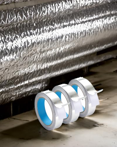 Aluminum Foil Tape 1 inch x 65 feet, 4.0 mil, 3 Rolls