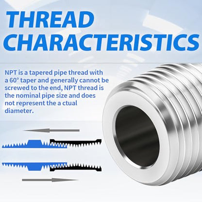 ChillWaves 304 Stainless Steel Compression Tube Fitting, 1/2" OD x 3/8" NPT Male 90 Degree Elbow Compression Union Connector(1-PACK) - size: 1/2" OD x 3/8" MNPT