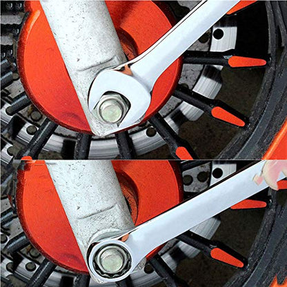 SaferCCTV Wrench Metric 14mm Ratcheting Wrench Set,Reversible Ratcheting Combination Wrench,Open Ended Ratchet - size: 14mm