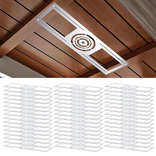 Sidasu 48 Pack New Construction Mounting Plate for 3, 4, 6" Recessed Lights - size: 48 Pack