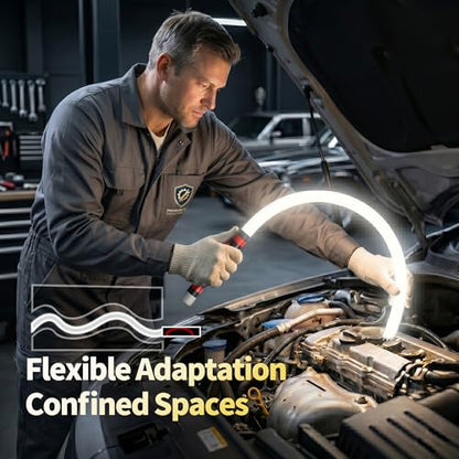 30" Flexible LED Work Light, Rechargeable Bendable Mechanic Light