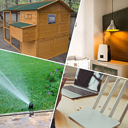 Sutekus 7 Day Digital Timer Switch DC 12V 16A Programmable Time Switch Relay