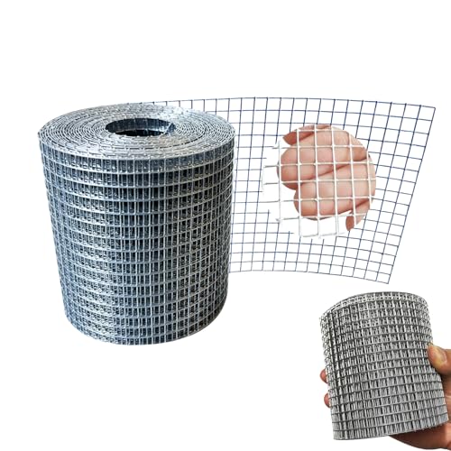 Galvanized Hardware Cloth 1/4 Inch Mesh 4in X 20ft 23 Gauge Hot-dip Galvanized After Welding, Hot Dipped Zinc Coating Welded Cage Wire Mesh Roll, Handicraft Making Wire Mesh
