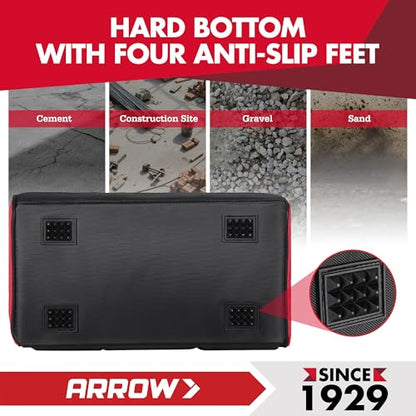 ARROW 14" Heavy Duty Tool Bag with Reflective Band, Tool Organizer Bag - size: 14 Inch