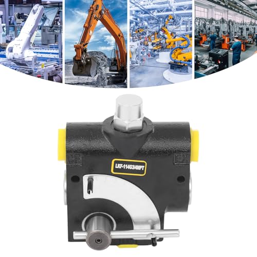 Hydraulic Adjustable Variable Flow Control Valve 0-30 GPM Hydraulic Directional Control Valve suitable for small tractors light-loading machines 3/4” NPT Port Size LKF-114