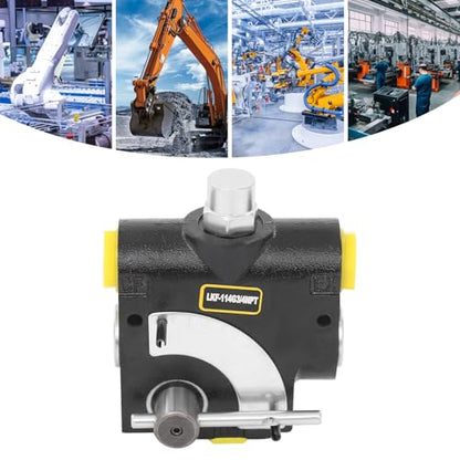 Hydraulic Adjustable Variable Flow Control Valve 0-30 GPM Hydraulic Directional Control Valve suitable for small tractors light-loading machines 3/4” NPT Port Size LKF-114