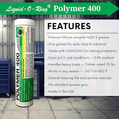 Polymer 400 NLGI 2 Lithium Complex Multi-Purpose Grease -14oz