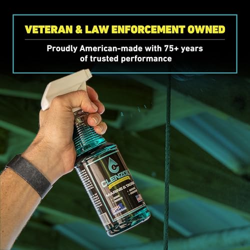 CLENZOIL Marine & Tackle - Fishing Gear Oil Lubricant - for Fish Care Reels, Boat Motors, Downriggers & More - Easily Oils Applicator - size: 16 oz Trigger Spray
