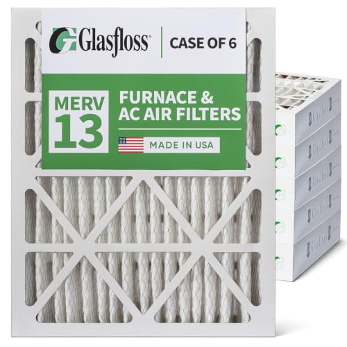 Glasfloss ZL 16x20x4 MERV 13 AC Furnace Air Filters. Case of 6 - size: 16x20x4 | 4" Filters