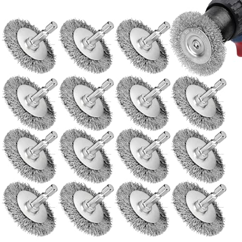 2 Inch Wire Brushes for Drill, 15 Pieces