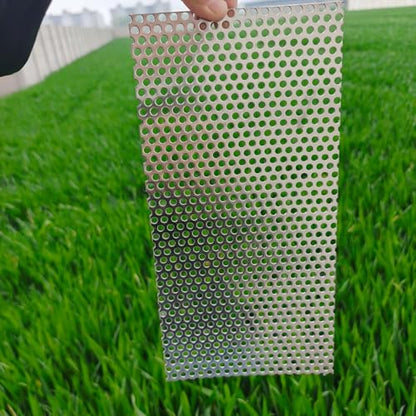 19 Gauge Perforated Stainless Steel Sheet 0.2" Aperture (About 1/5",5mm), 304 Stainless Steel Mesh Panel, Flue Ventilation, Filtration,(1pcs 15.9'' x7.9'' Rectangle) - color: 1pcs 15.9'' x7.9'' Rectangle