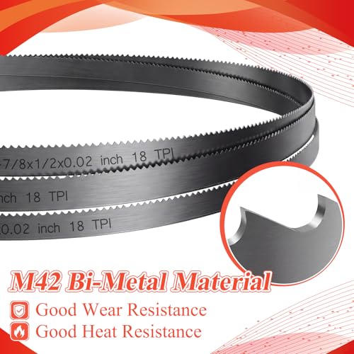 5 Pack Bi-Metal Portable Band Saw Blades, 32-7/8'', 18 TPI - size: 32-7/8'', style: 18 TPI