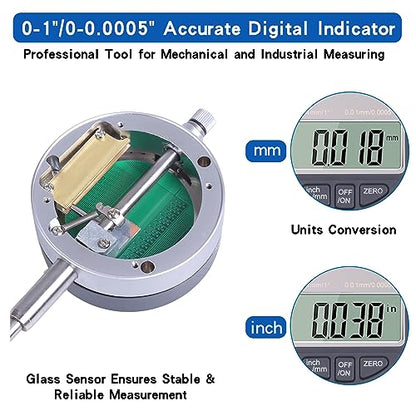 Qnkaa Electronic Digital Dial Indicator 0-1" / 25.4mm
