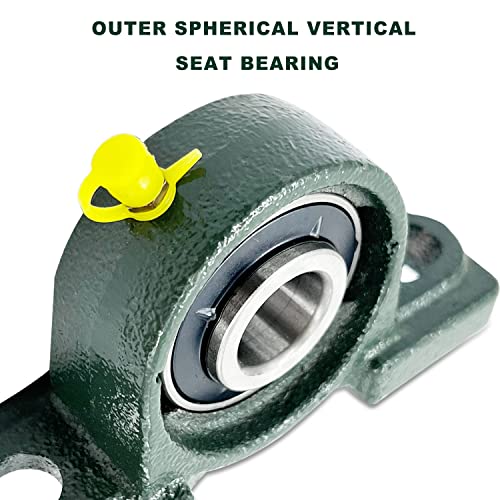 6Pcs UCP201-8 Pillow Block Bearing with 1/2" Bore Mounted Pillow Block Bearings Chrome Steel Bearings Self-Alignment - size: UCP201-8-6pcs