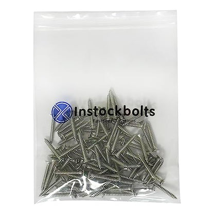 #8 x 1-1/4" Flat Head Sheet Metal Screws Phillips Drive Wood Screws, 304 Stainless Steel 18-8, Pack of 100 - color: Silver, size: #8 x 1-1/4"