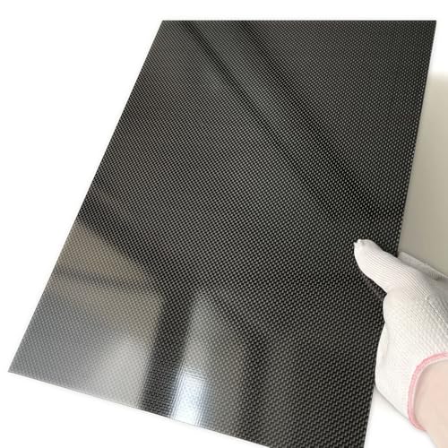 Carbon Fiber Sheet Plain Glossy Finish 300x400x1.0MM,3K Carbon Fiber Panel Plate - size: 300x400x1.0mm, style: Plain Glossy Finish