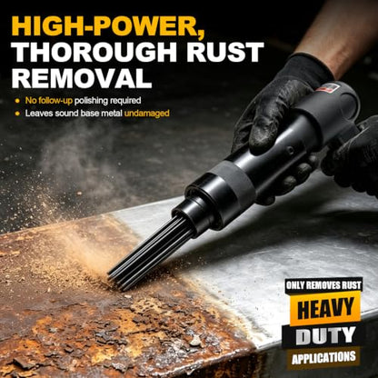Sbestily 2 in 1 Pneumatic Needle Scaler Air Hammer Kit Rust Remover Tool