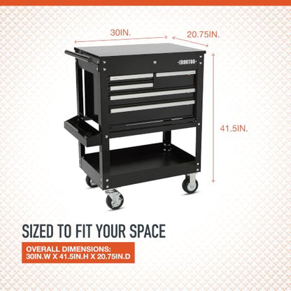 Ironton 30in. 5-Drawer Mechanic's Tool Cart, 700-Lb. Capacity - size: 5 Drawer