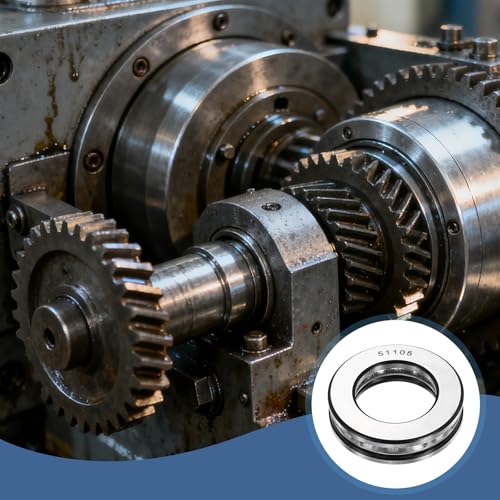 uxcell 2Pcs Thrust Ball Bearings, 25mm Bore 42mm OD 11mm Thick 51105 ABEC5 - size: 51105 25mm x 42mm x 11mm