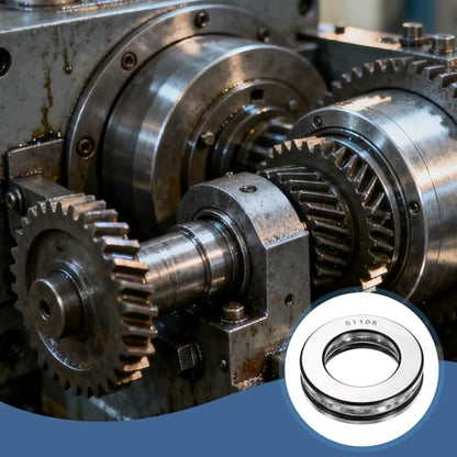 uxcell 2Pcs Thrust Ball Bearings, 25mm Bore 42mm OD 11mm Thick 51105 ABEC5 - size: 51105 25mm x 42mm x 11mm