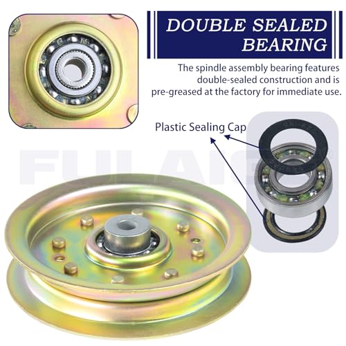 3 Pack 756-04129B Idler Pulley 4.25 for Cub Cadet 50" RZT 50 Deck - color: M3 3x756-04129B Yellow