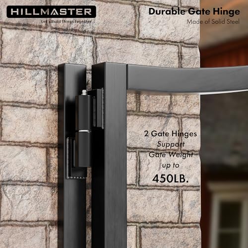 5 in Heavy Duty Barrel Gate Hinges,Steel Gate Door Hinges 450lbs Capacity for Swing Door, Trailer Ramp, Metal Driveway Gate Drive,Fence Gate, Weld On Install Barrel Hinges, 2 Pack - size: 5in
