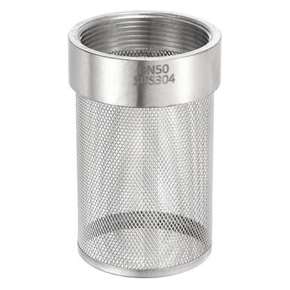 uxcell 2 Inch 304 Stainless Steel Filter Head, Hose Suction Strainer - size: 2" (DN50)
