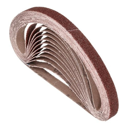 20 Pcs Sanding Belts 1/2 x 18 Inch 60 Grit Aluminum Oxide - size: 1/2 x 18 Inch(60 Grit)