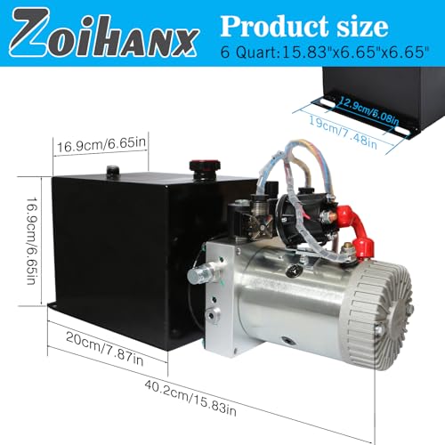 Electric Hydraulic Pump,6 Quart Double Acting Hydraulic Pump - size: 6 Quart Double