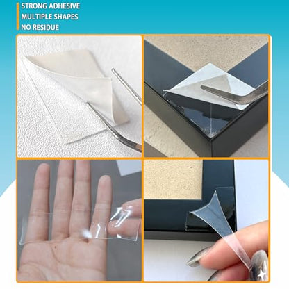 Birllaid Double Sided Tape for Walls, Picture Hanging Strips Removable Mounting Adhesive Tape for Hanging Picture Poster Decorations