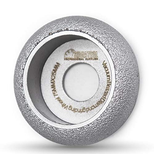 SHDIATOOL 3 Inch Profile Hand Diamond Wheel Height 25mm Convex Curve Edge Grinding for Stone Marble Granite Rock - size: 3"/75mm