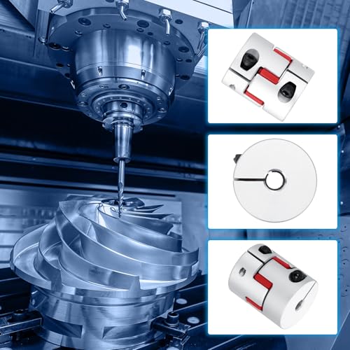 MECCANIXITY Aluminum Shaft Coupling Shaft Coupler 5mm to 6mm Flexible Spider Coupling L30mm x D25mm Coupler Jaw Spider Shaft Joint Connector for 3D Printers DIY CNC Router Milling Machine - size: 5mm to 6mm