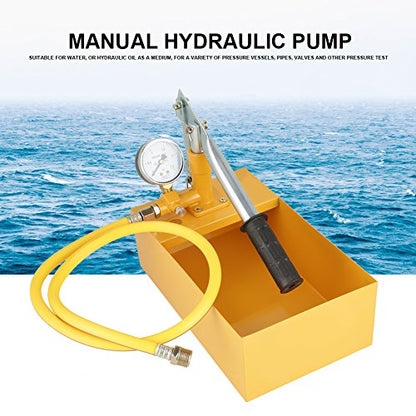 Manual Water Pressure Test Pump 2.5MPa, Hydraulic Pipeline Tester 25KG