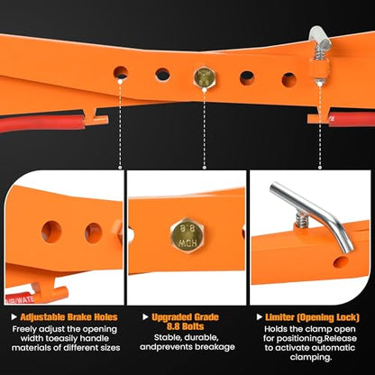 Stone Lifting Clamp, 772 lb, 11.8-20.1" Opening, for Granite Slabs