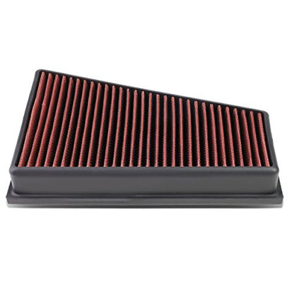 DNA Motoring AFPN-120-RD Washable Drop In Panel Air Filter [Compatible with 13-17 A180 A200 CLA200 A250 B250 CLA250 / 12-15 B180 / 15-17 CLA180 / 16-17 GLA180 / 14-17 GLA200 GLA250 / 17 QX30] - style: 13-17 Mercedes CLA200 GLA250 B180 A200