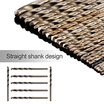 10PCS 2mm Mini HSS Drill Bit,Straight Shank Twist Drill - size: 2mm