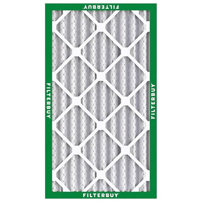 Filterbuy 10x24x4 Air Filter MERV 8 Dust & Allergy Defense (2-Pack) - size: 10x24x4