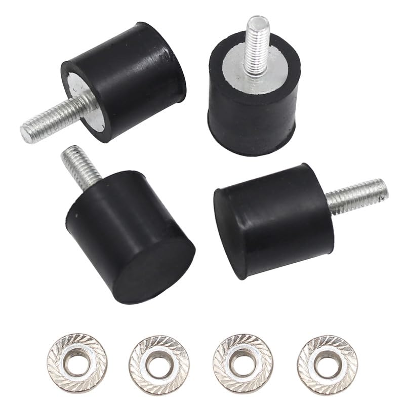 EASYEAH M4 Rubber Vibration Isolator Threaded Stud Shock Absorber - size: VE-M4x14-15x15