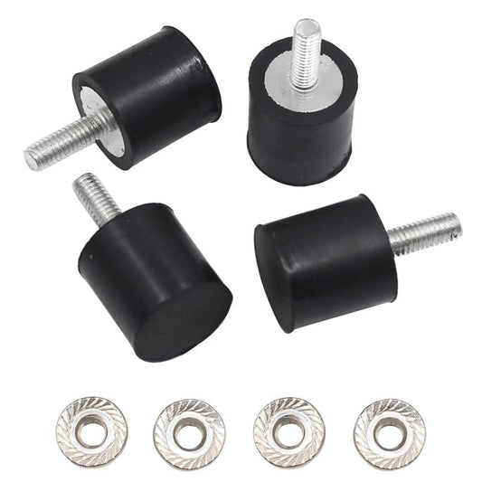 EASYEAH M4 Rubber Vibration Isolator Threaded Stud Shock Absorber - size: VE-M4x14-15x15