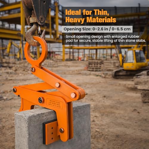 705 lbs Stone Lifting Clamp, 0-2.6 in Opening Range