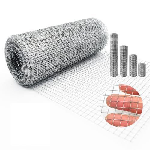Hardware Cloth 1/4in 23G,Galvanized Weld Roden Proof Mesh,4"x10Ft